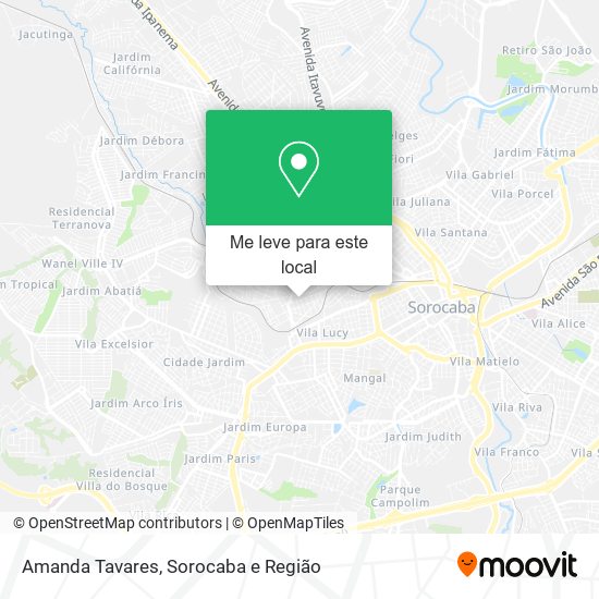 Amanda Tavares mapa