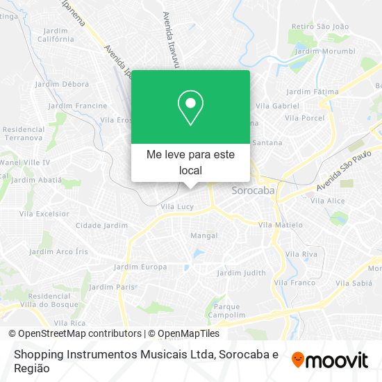 Shopping Instrumentos Musicais Ltda mapa