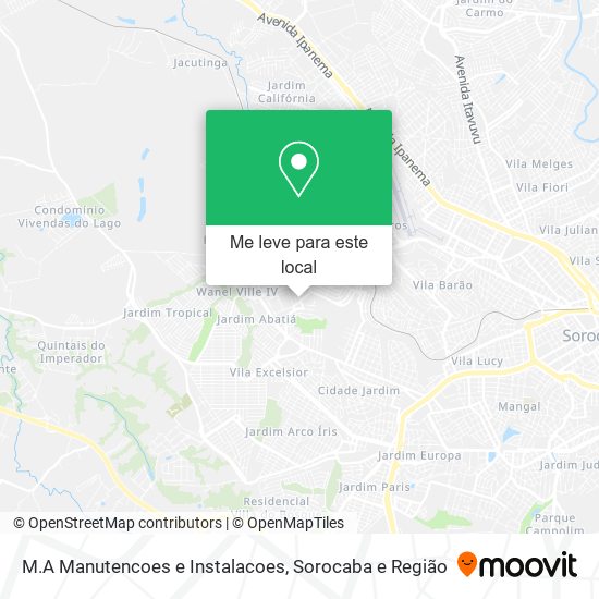 M.A Manutencoes e Instalacoes mapa