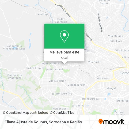 Eliana Ajuste de Roupas mapa