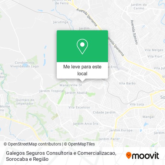 Galegos Seguros Consultoria e Comercializacao mapa