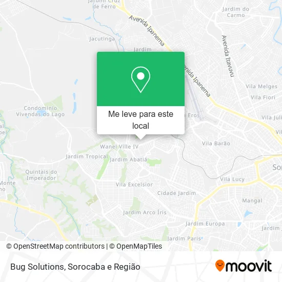 Bug Solutions mapa