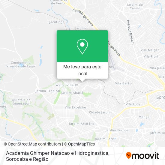 Academia Ghimper Natacao e Hidroginastica mapa