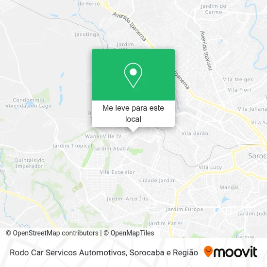 Rodo Car Servicos Automotivos mapa