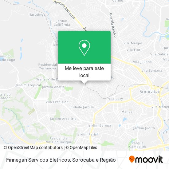 Finnegan Servicos Eletricos mapa