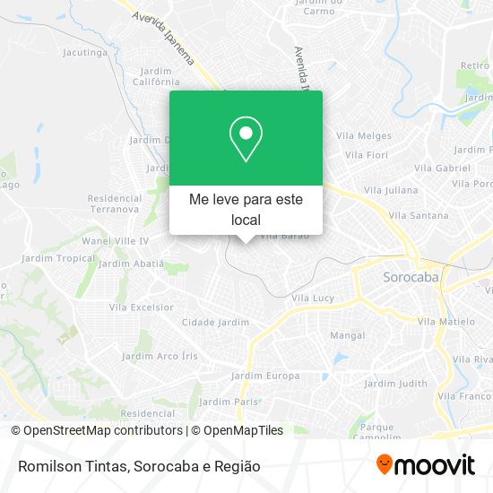 Romilson Tintas mapa