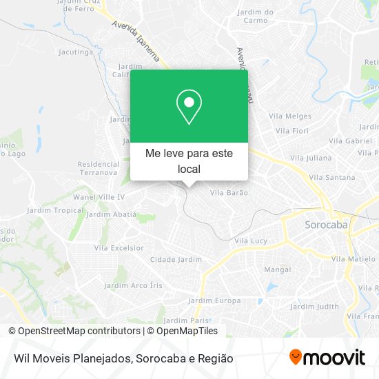 Wil Moveis Planejados mapa