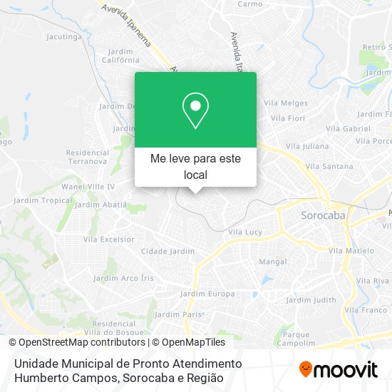 Unidade Municipal de Pronto Atendimento Humberto Campos mapa