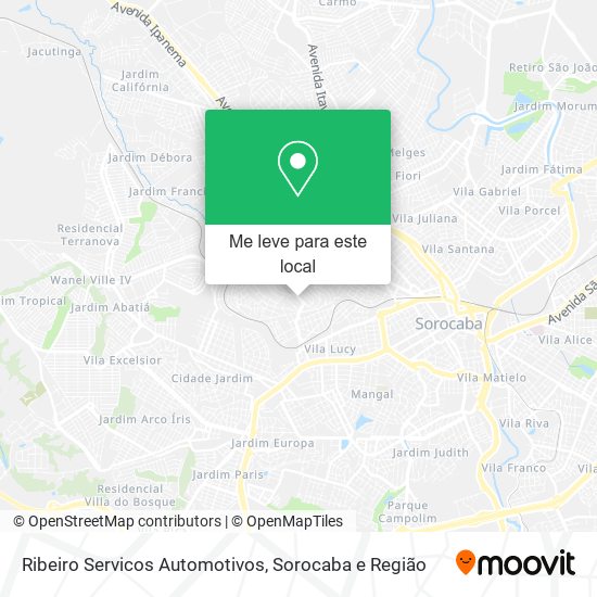 Ribeiro Servicos Automotivos mapa