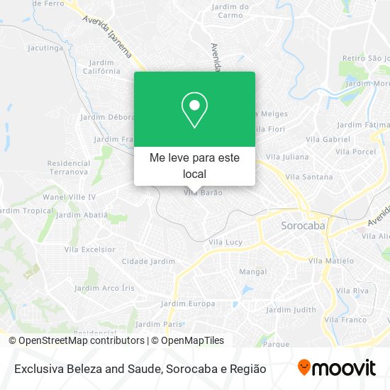 Exclusiva Beleza and Saude mapa