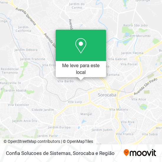Confia Solucoes de Sistemas mapa