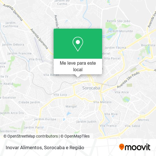 Inovar Alimentos mapa