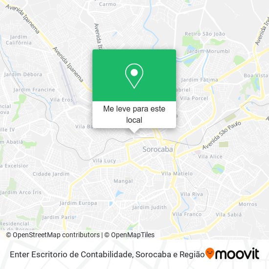 Enter Escritorio de Contabilidade mapa