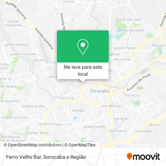 Ferro Velho Bar mapa