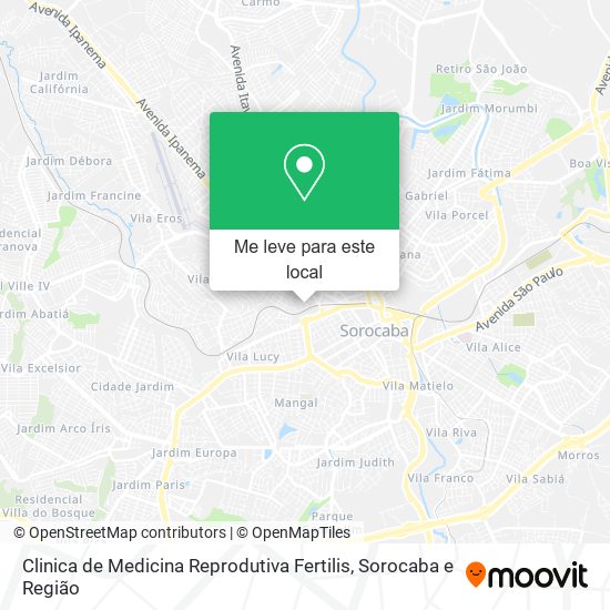 Clinica de Medicina Reprodutiva Fertilis mapa