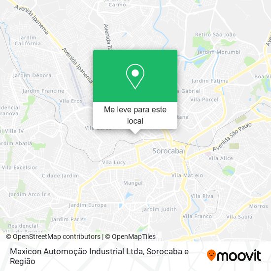 Maxicon Automoção Industrial Ltda mapa