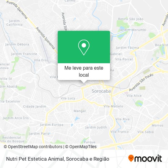 Nutri Pet Estetica Animal mapa