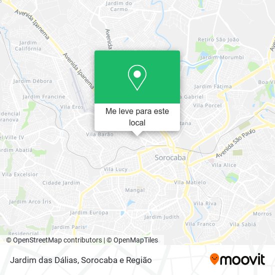 Jardim das Dálias mapa