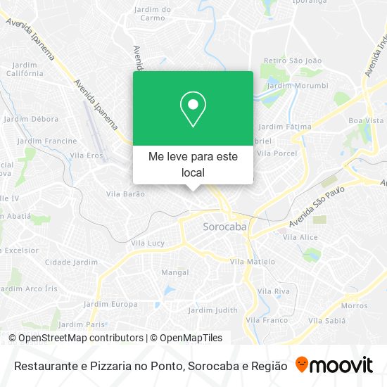 Restaurante e Pizzaria no Ponto mapa