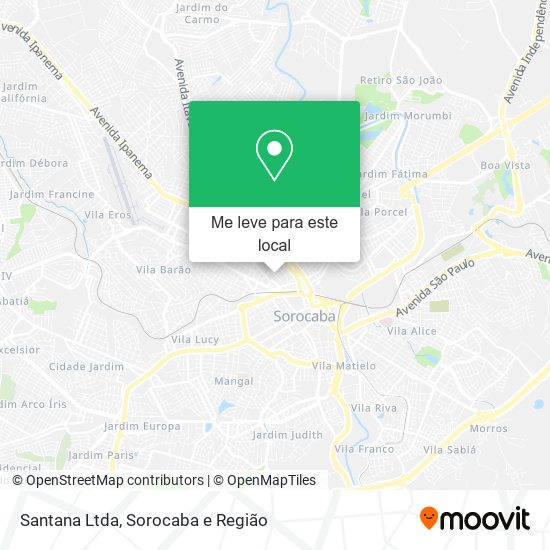 Santana Ltda mapa