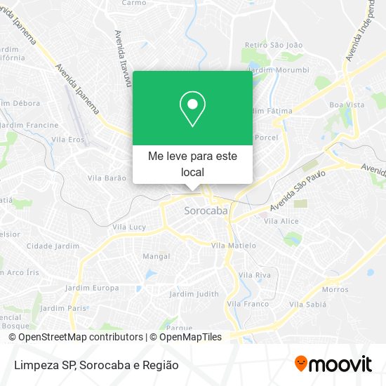 Limpeza SP mapa