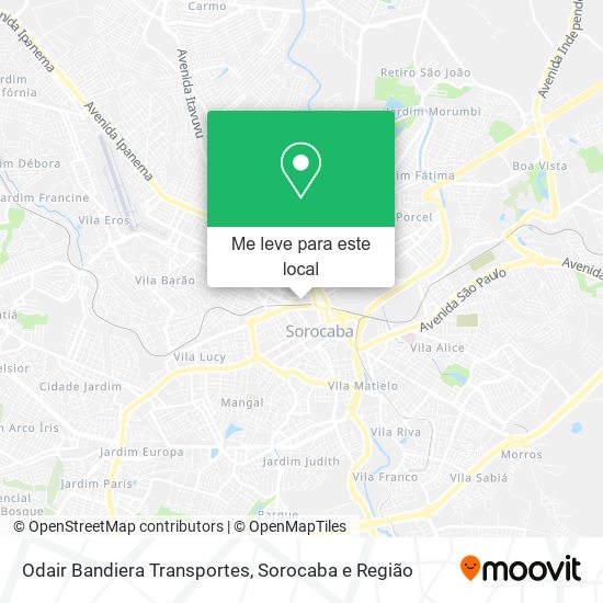 Odair Bandiera Transportes mapa