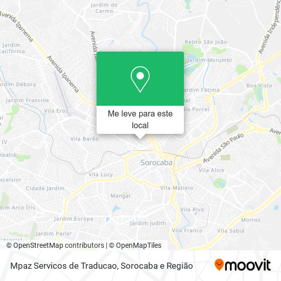 Mpaz Servicos de Traducao mapa