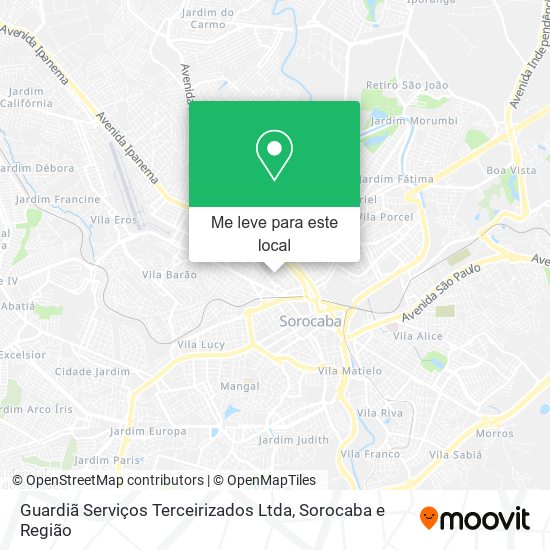 Guardiã Serviços Terceirizados Ltda mapa