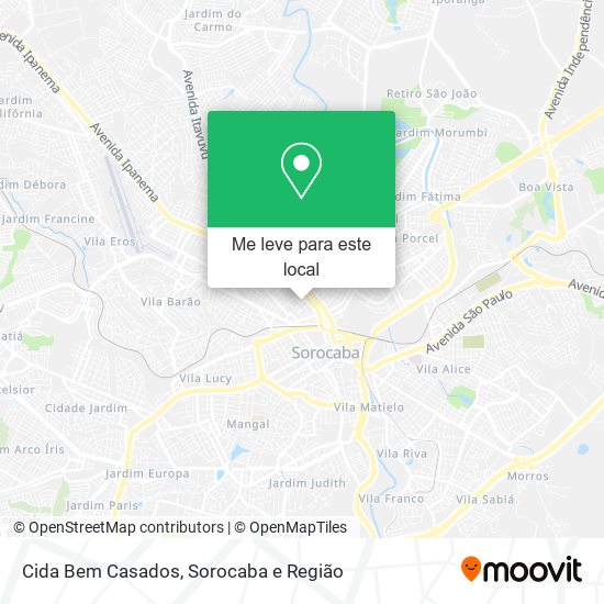 Cida Bem Casados mapa