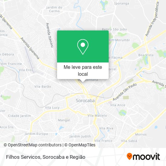 Filhos Servicos mapa