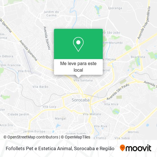 Fofollets Pet e Estetica Animal mapa