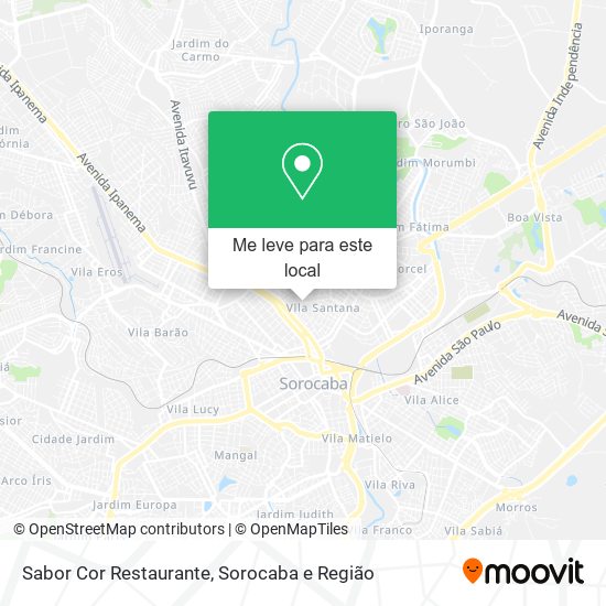 Sabor Cor Restaurante mapa