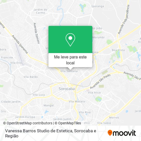 Vanessa Barros Studio de Estetica mapa