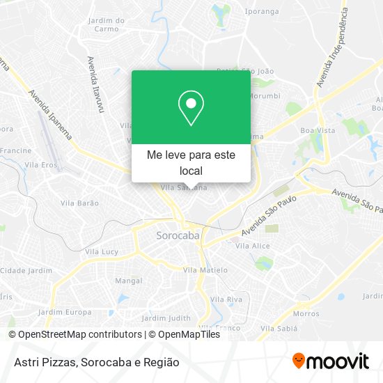 Astri Pizzas mapa
