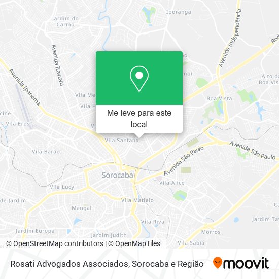 Rosati Advogados Associados mapa