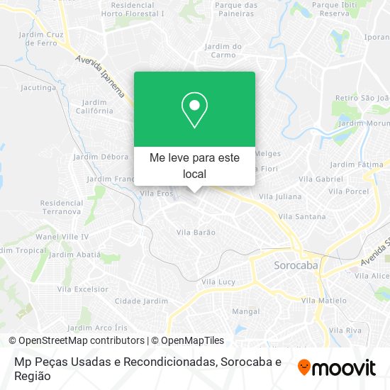 Mp Peças Usadas e Recondicionadas mapa