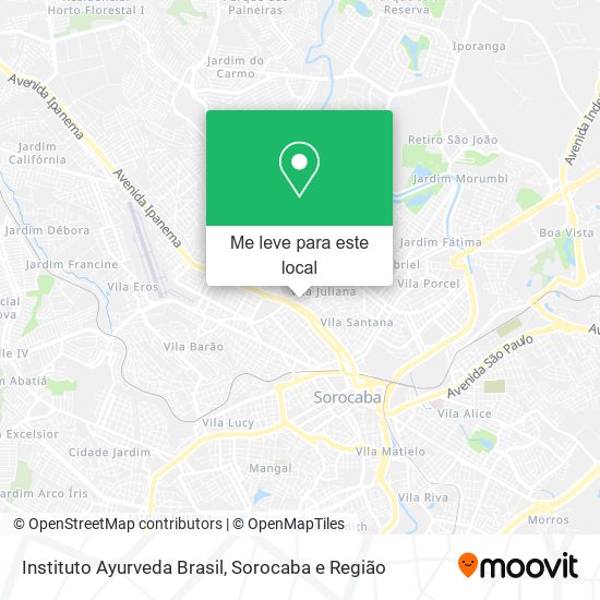 Instituto Ayurveda Brasil mapa