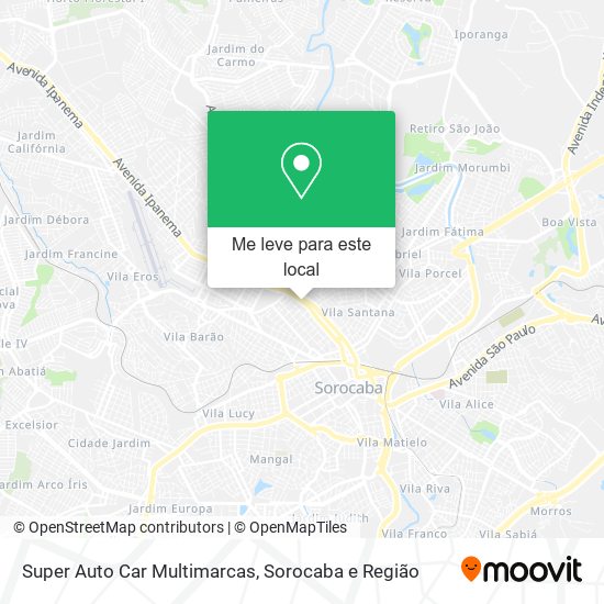 Super Auto Car Multimarcas mapa