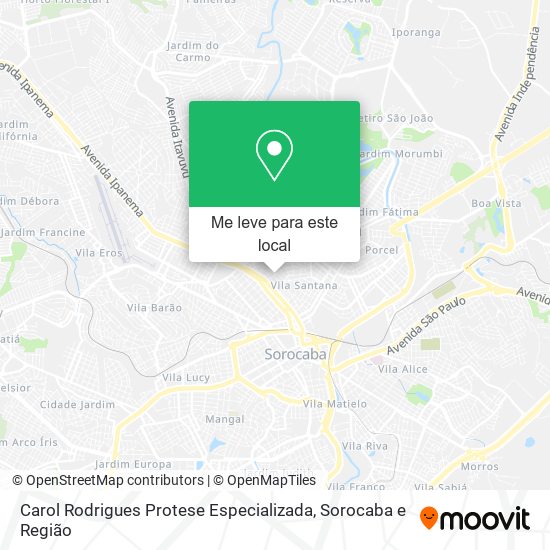 Carol Rodrigues Protese Especializada mapa