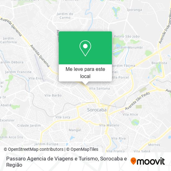 Passaro Agencia de Viagens e Turismo mapa