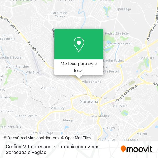 Grafica M Impressos e Comunicacao Visual mapa