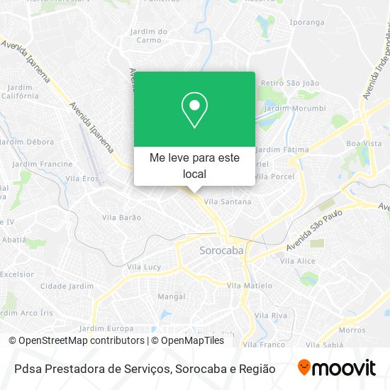 Pdsa Prestadora de Serviços mapa