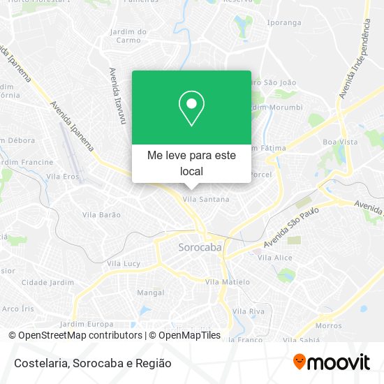 Costelaria mapa