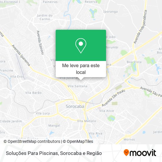 Soluções Para Piscinas mapa