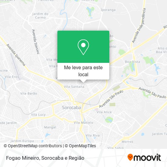 Fogao Mineiro mapa