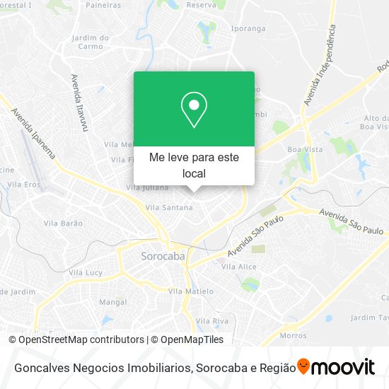 Goncalves Negocios Imobiliarios mapa