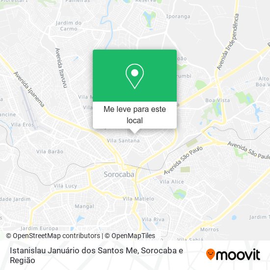 Istanislau Januário dos Santos Me mapa