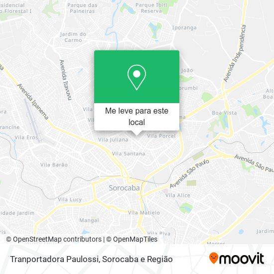 Tranportadora Paulossi mapa