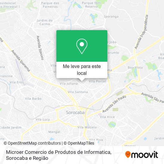 Microer Comercio de Produtos de Informatica mapa