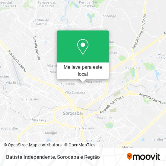 Batista Independente mapa